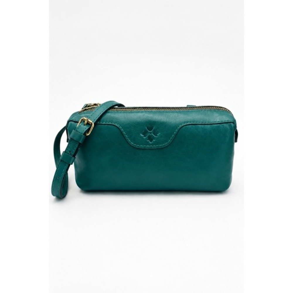 Patricia Nash Joliet Crossbody Bag East West Clutch Women Spruce Teal‎ Boxy NWT